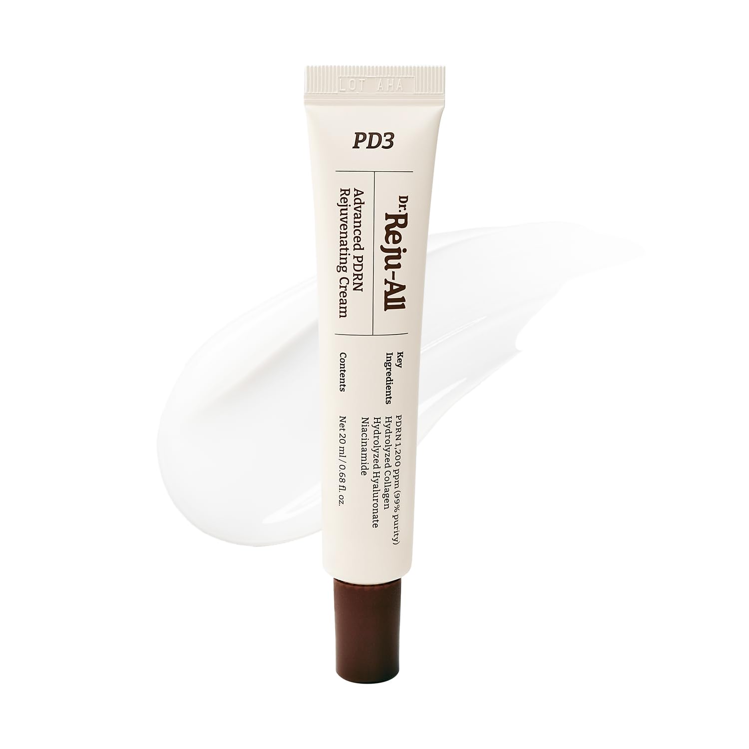 Dr.Reju-All PDRN Rejuvenating Cream bottle shows premium packaging for daily skin nourishment