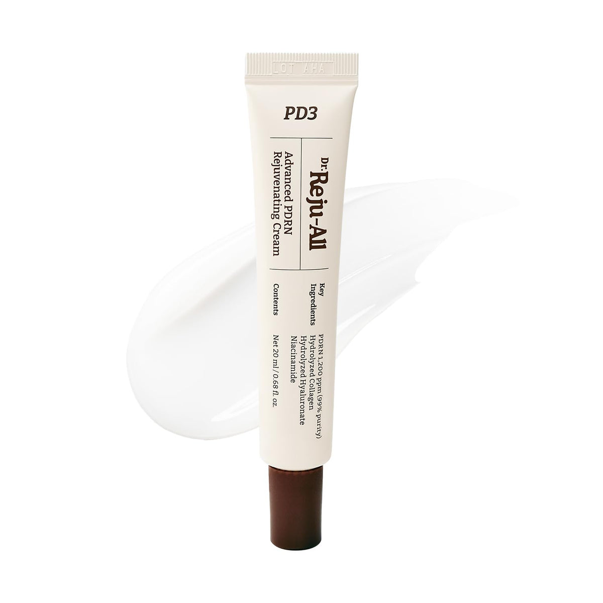 Dr.Reju-All PDRN Rejuvenating Cream bottle shows premium packaging for daily skin nourishment