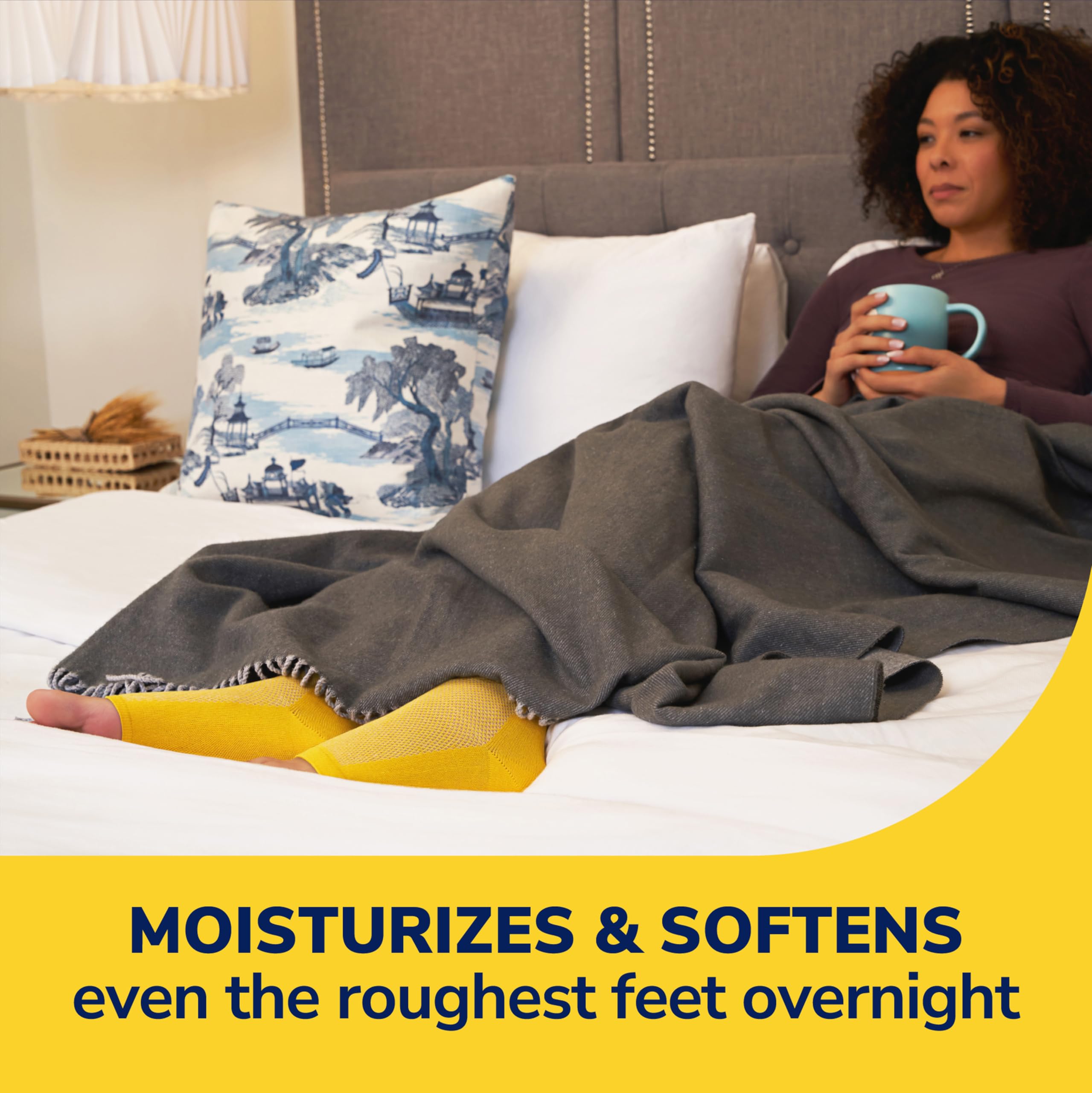 Dr. Scholl's overnight foot cream tube ready for nightly application.