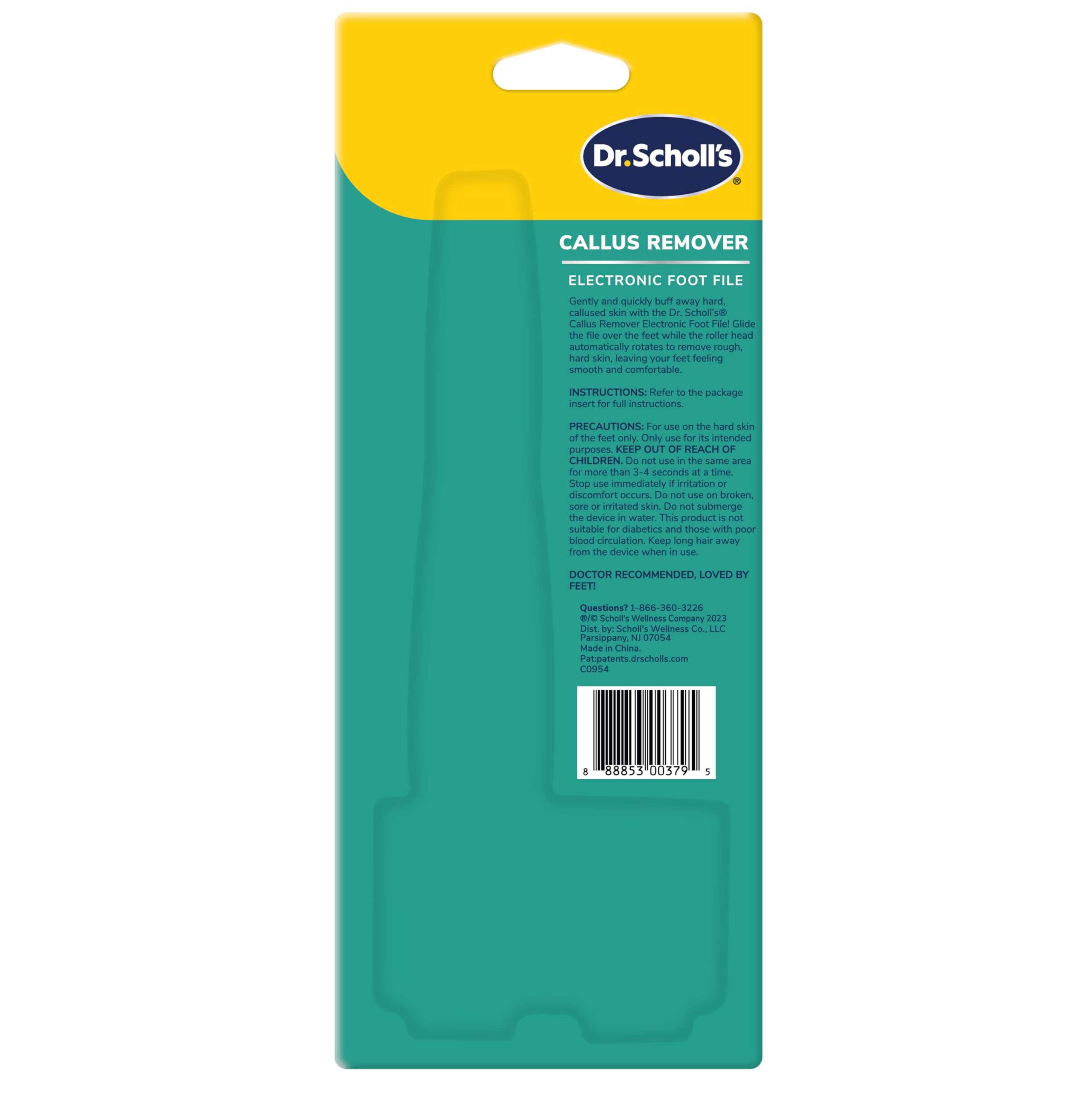 Dr. Scholl's Callus Remover suitable for both women and men at home.