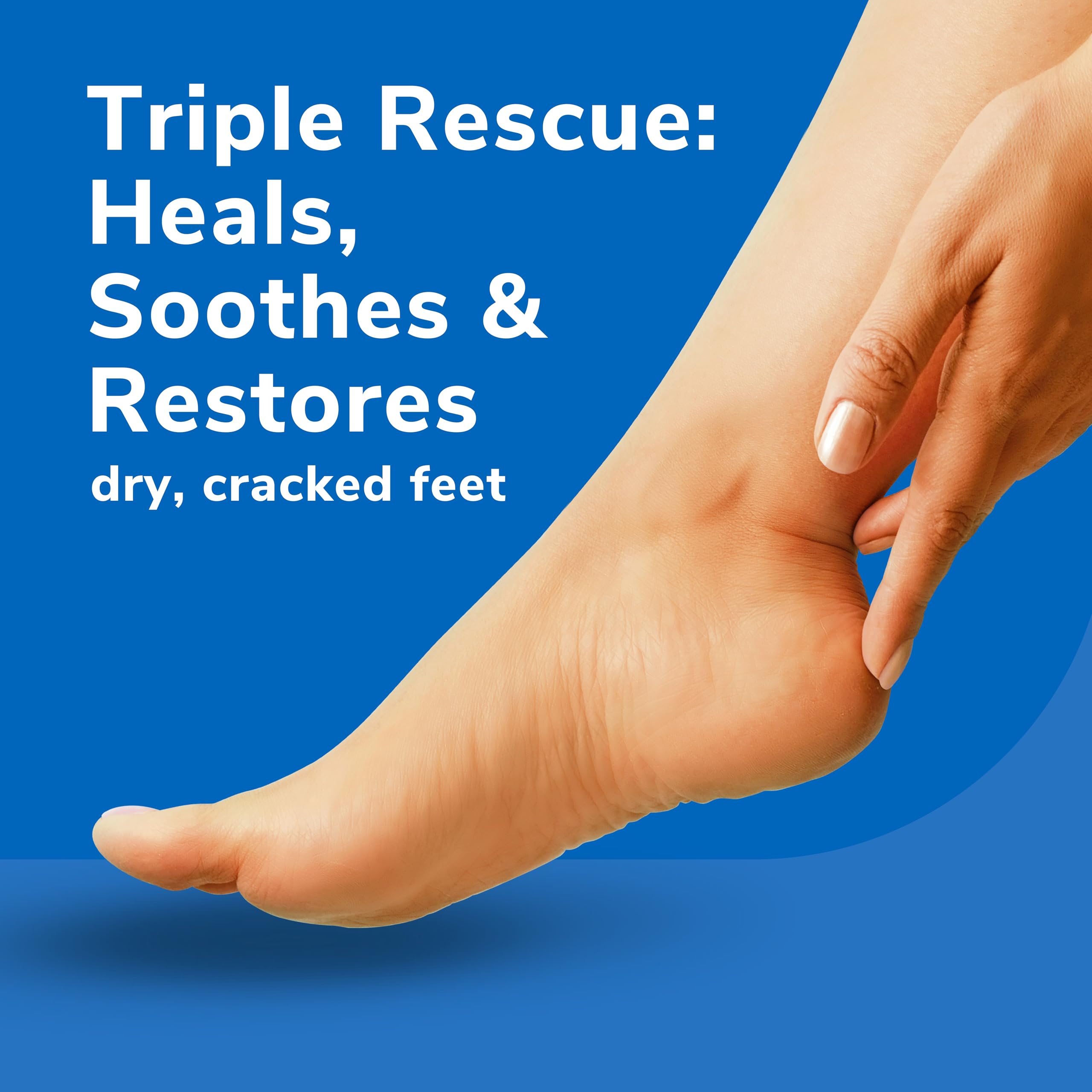 Dr. Scholl's Epsom salt visuals evoke a spa-like foot relief.