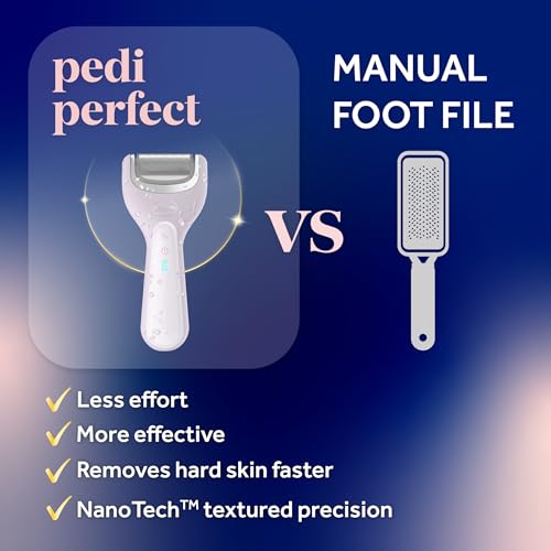 Dr. Scholl's Pedi Perfect heel-targeting roller head in action.