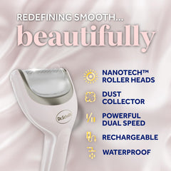 Dr. Scholl's Pedi Perfect ultra roller head removing tough skin efficiently.