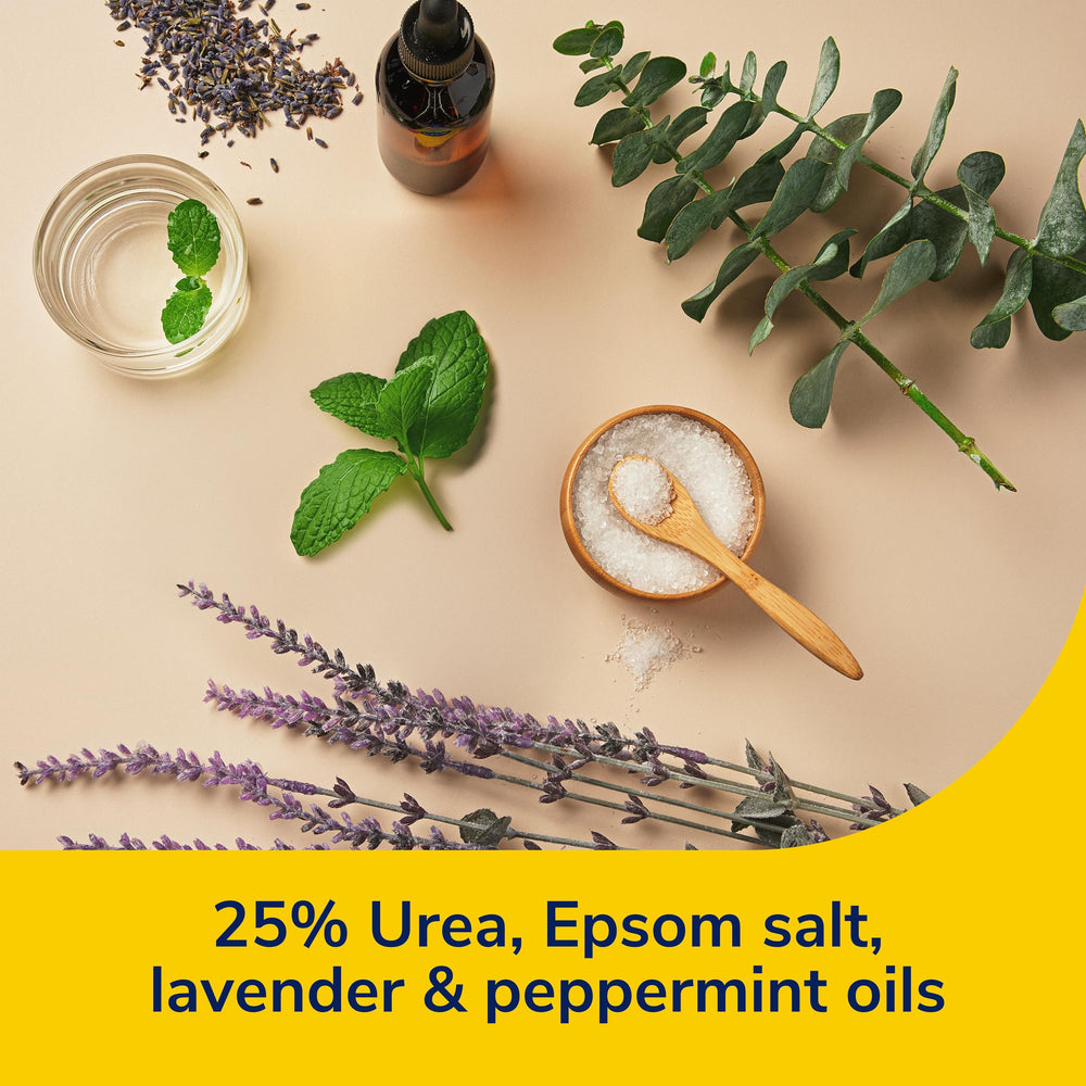 Dr. Scholl's Peppermint essential oil scent supports a refreshing foot care ritual.
