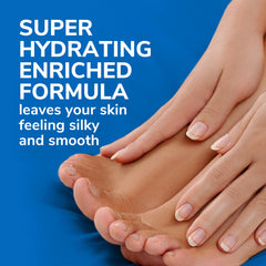 Dr. Scholl's urea y aceites esenciales, fórmula hidratante para pies suaves