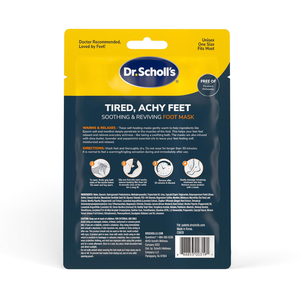 Dr. Scholl's experiencia de lujo para pies con hidratación y aroma.