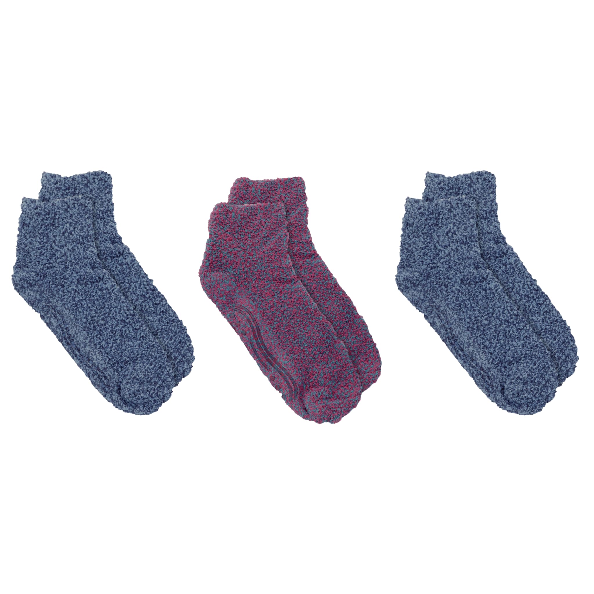 Close-up of gripper sole on Dr. Scholl's Soothing Spa socks for slip resistance.
