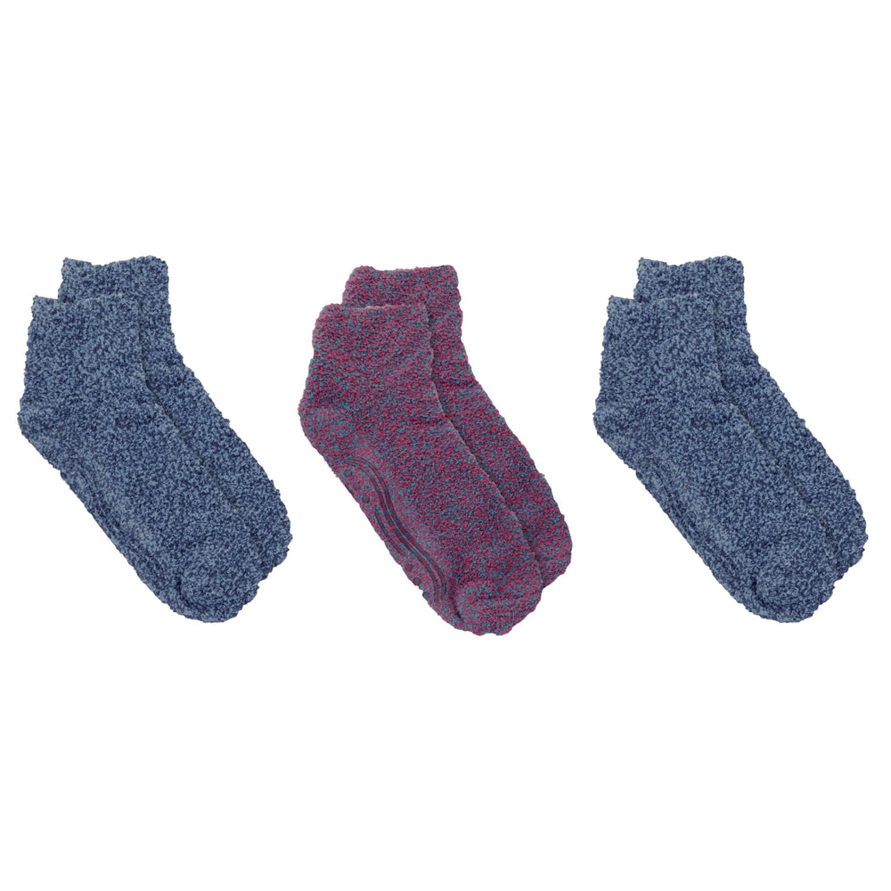 Close-up of gripper sole on Dr. Scholl's Soothing Spa socks for slip resistance.