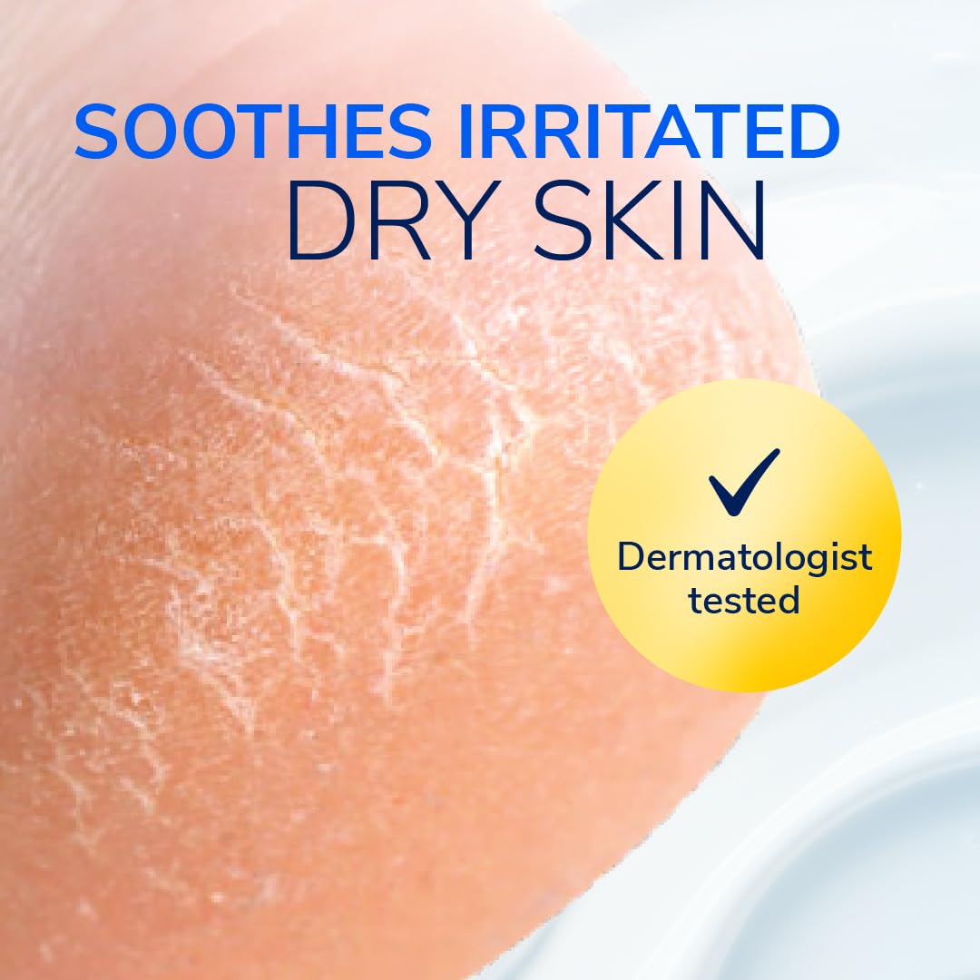 Dr. Scholl's balm on feet with improved heel appearance after use.