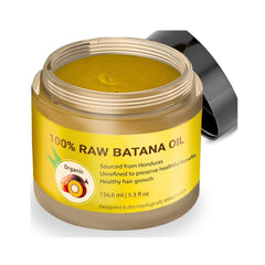 Dr. Sebi Batana Oil vertido en la botella para cabello suave