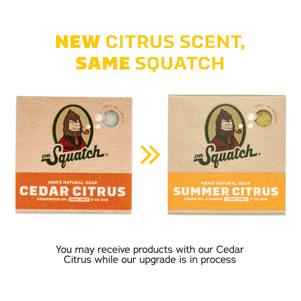 Dr. Squatch 5-pack gift-set box, ready for gifting