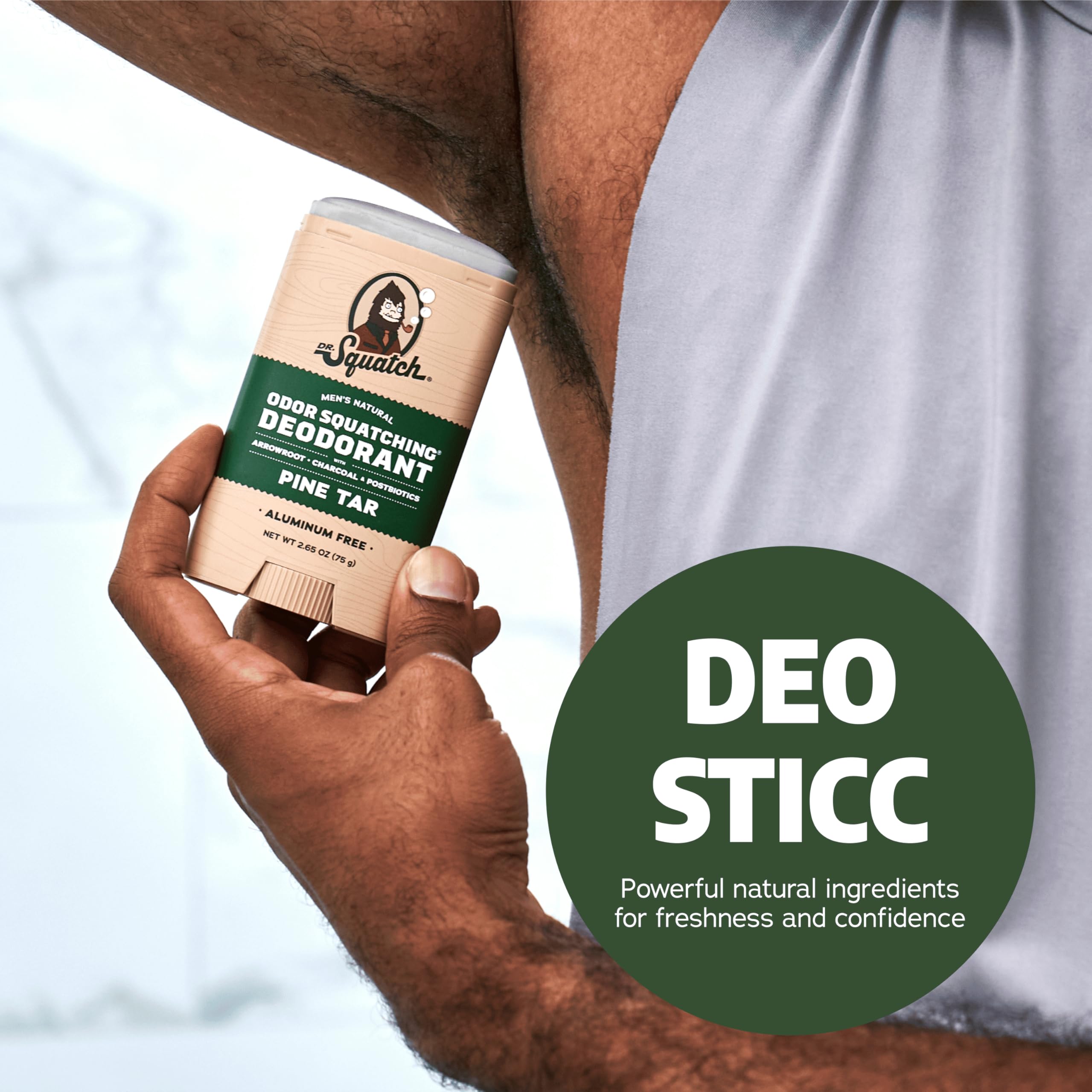 Swipe after shower for refreshed confidence with Dr. Squatch.