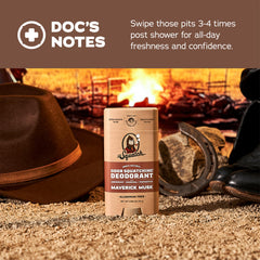 Dr. Squatch aluminum-free deodorant designed for skin-friendly protection.