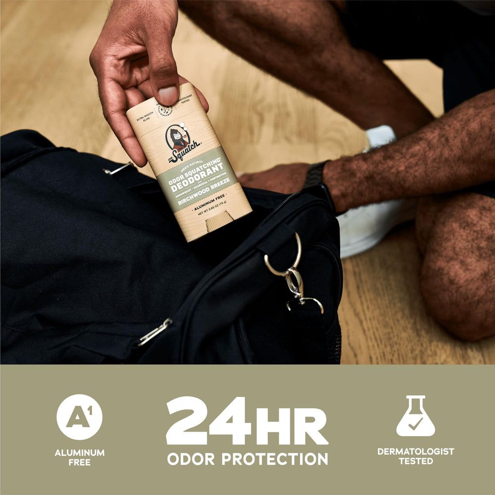 Dr. Squatch aluminum-free deodorant with skin-friendly formula