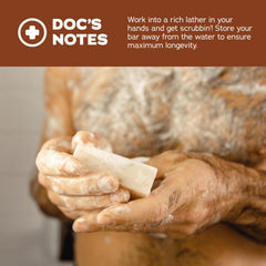 Dr. Squatch barra-jabon natural manteca shea arcilla kaolin: limpieza suave.