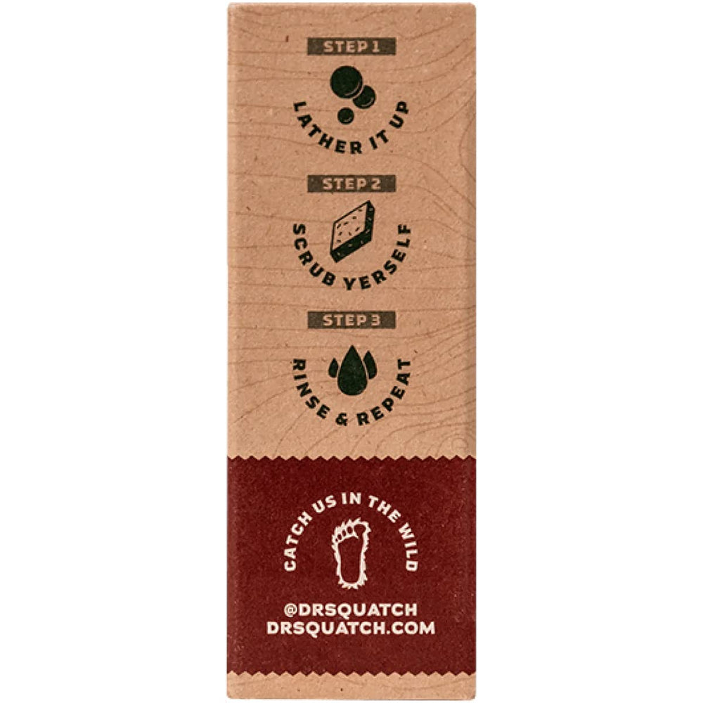 Dr. Squatch Bay Rum, espuma densa, limpieza suave sin químicos agresivos