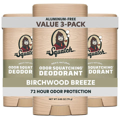 Dr. Squatch Birchwood Breeze deodorant stick for natural odor protection
