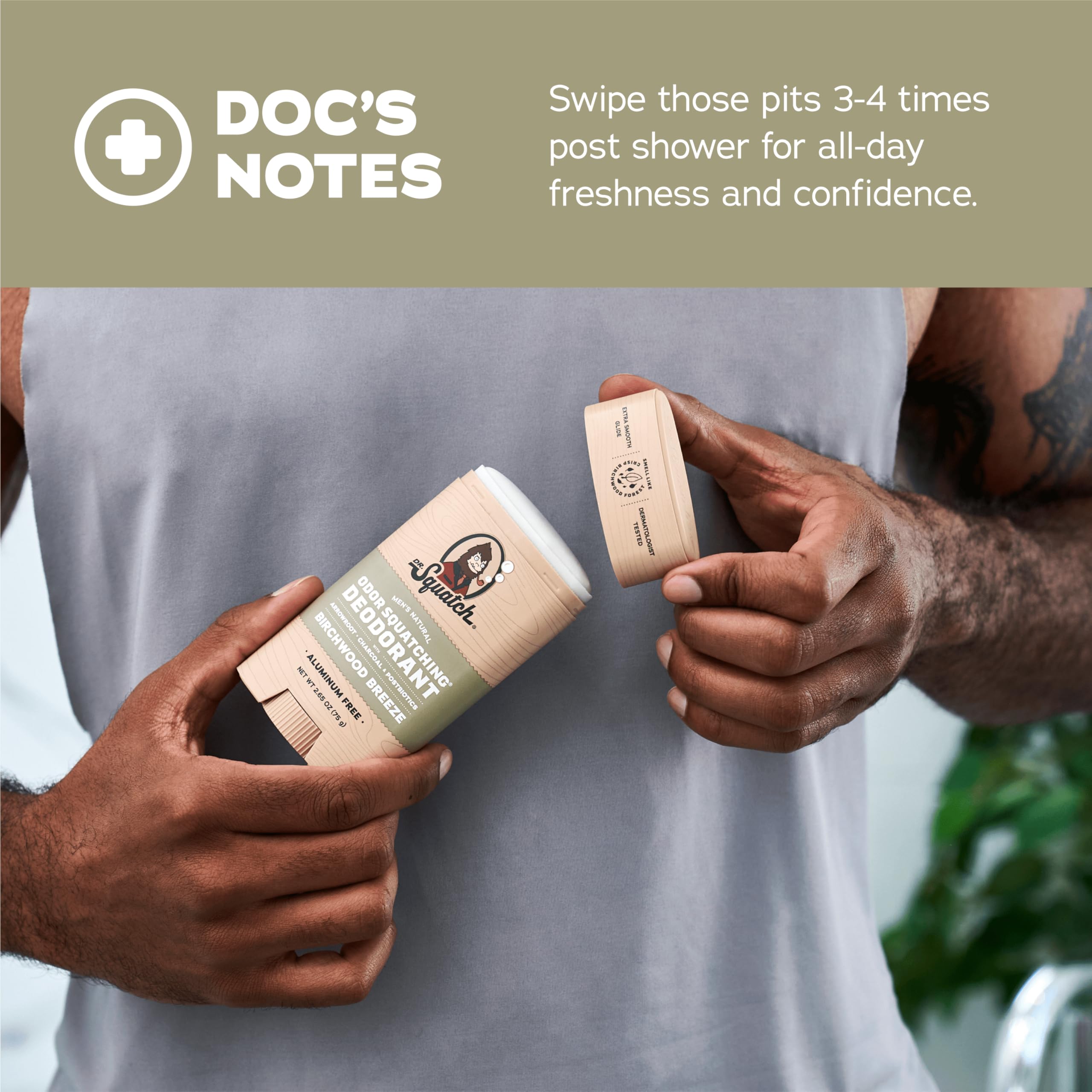 Dr. Squatch Birchwood Breeze fragrance close-up for a masculine scent