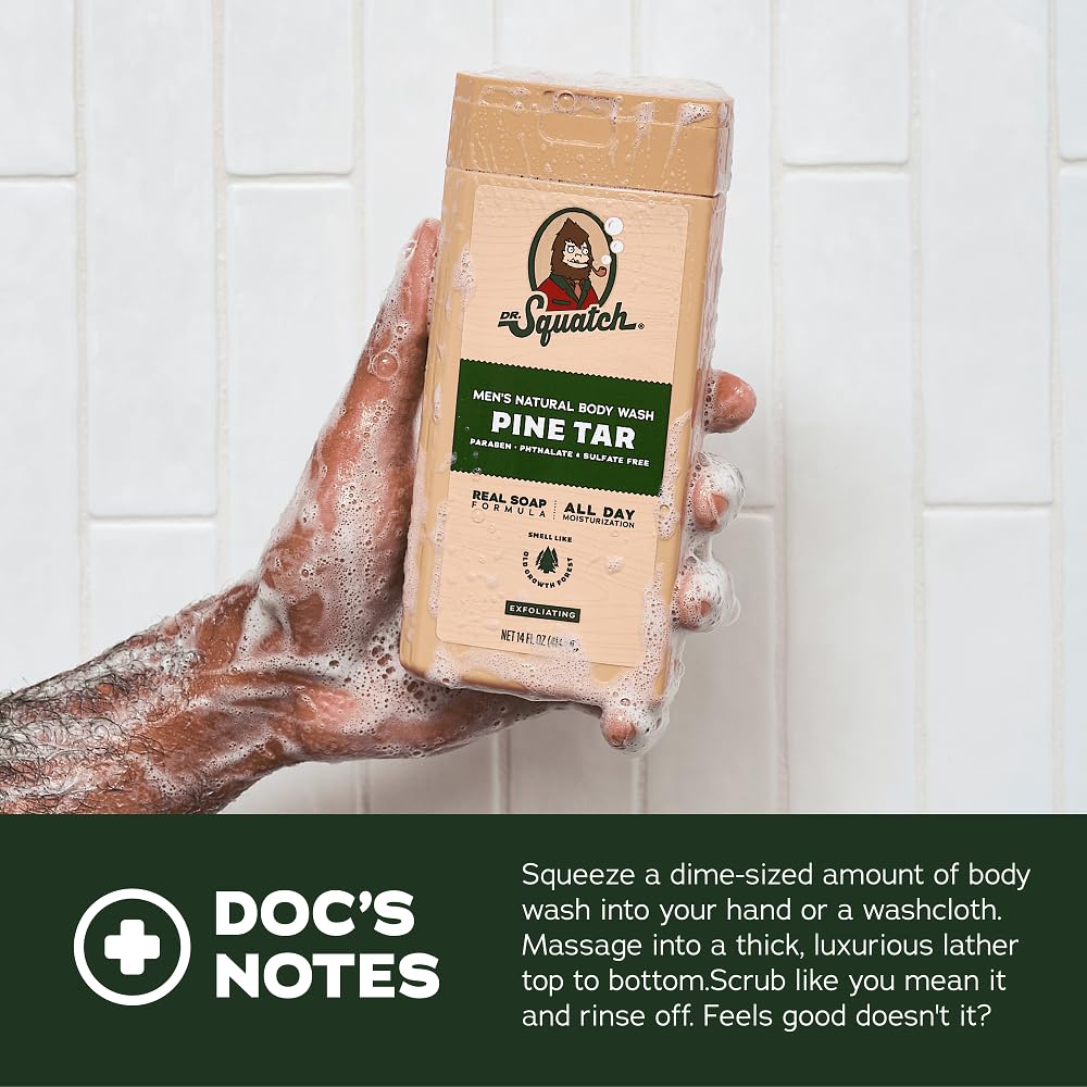 Dr. Squatch Body Scrubber image shows exfoliating grooming tool.