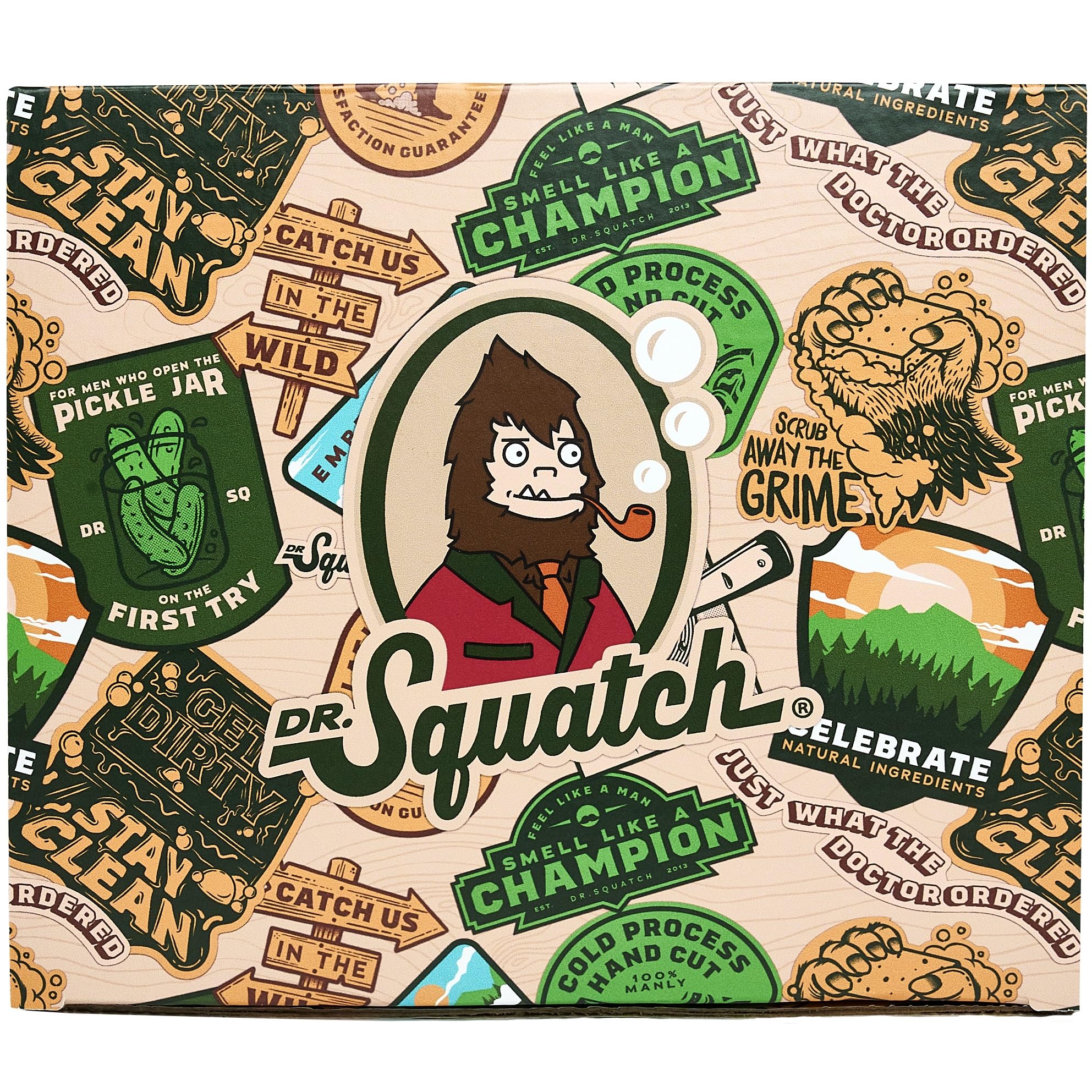 Dr. Squatch aluminum-free deodorant stick for odor control and smooth glide.