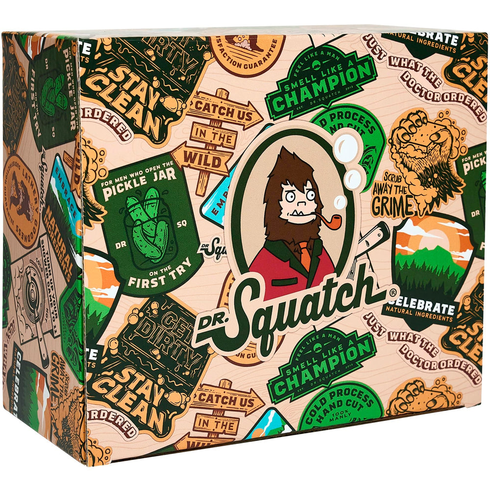 Dr. Squatch naturally derived fragrances for a fresh, plant-based scent.