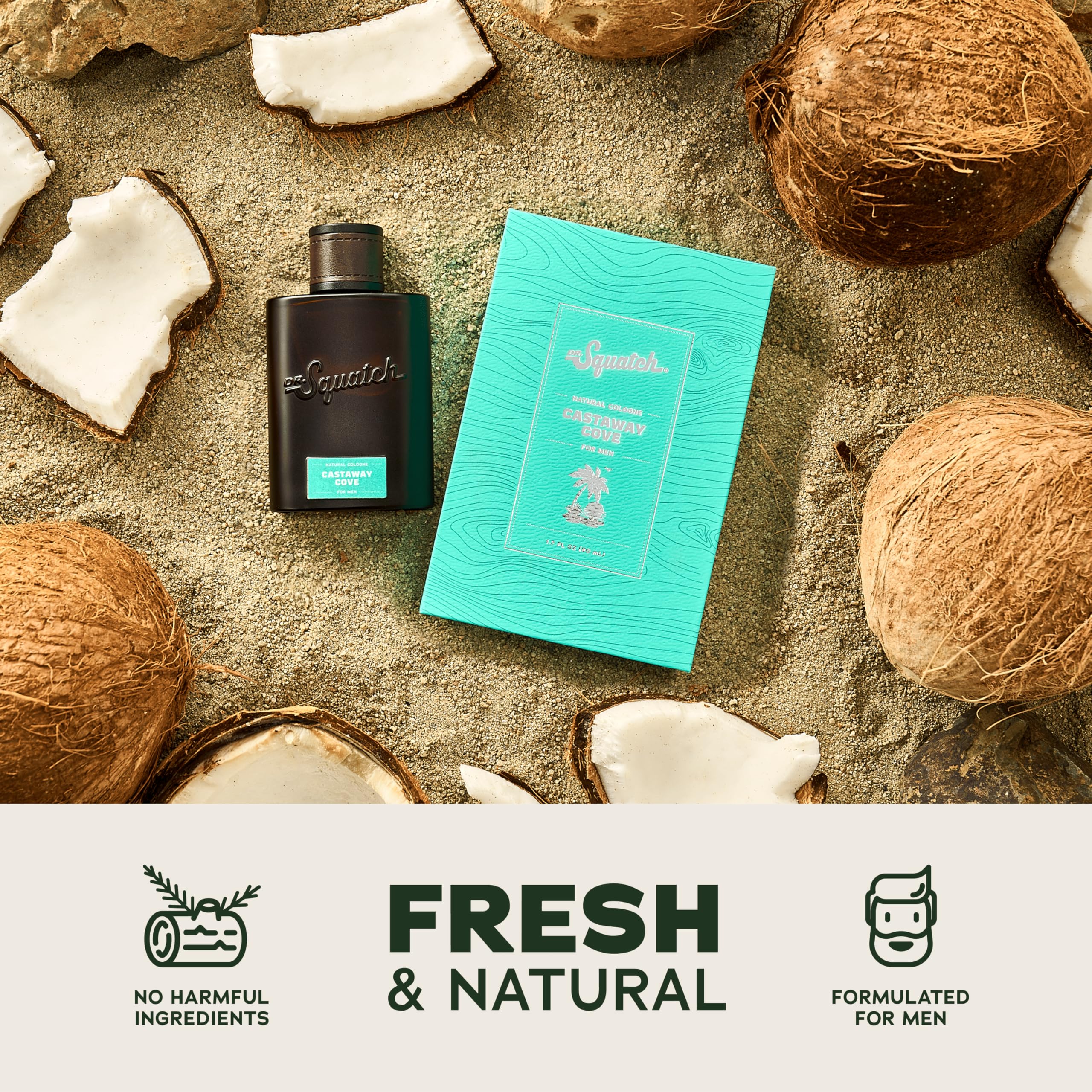 Packaging highlighting sustainably sourced Cedarwood Virginia and natural ingredients