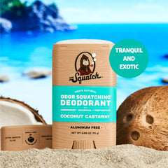 Dr. Squatch deodorant ingredients charcoal and postbiotics for natural odor control
