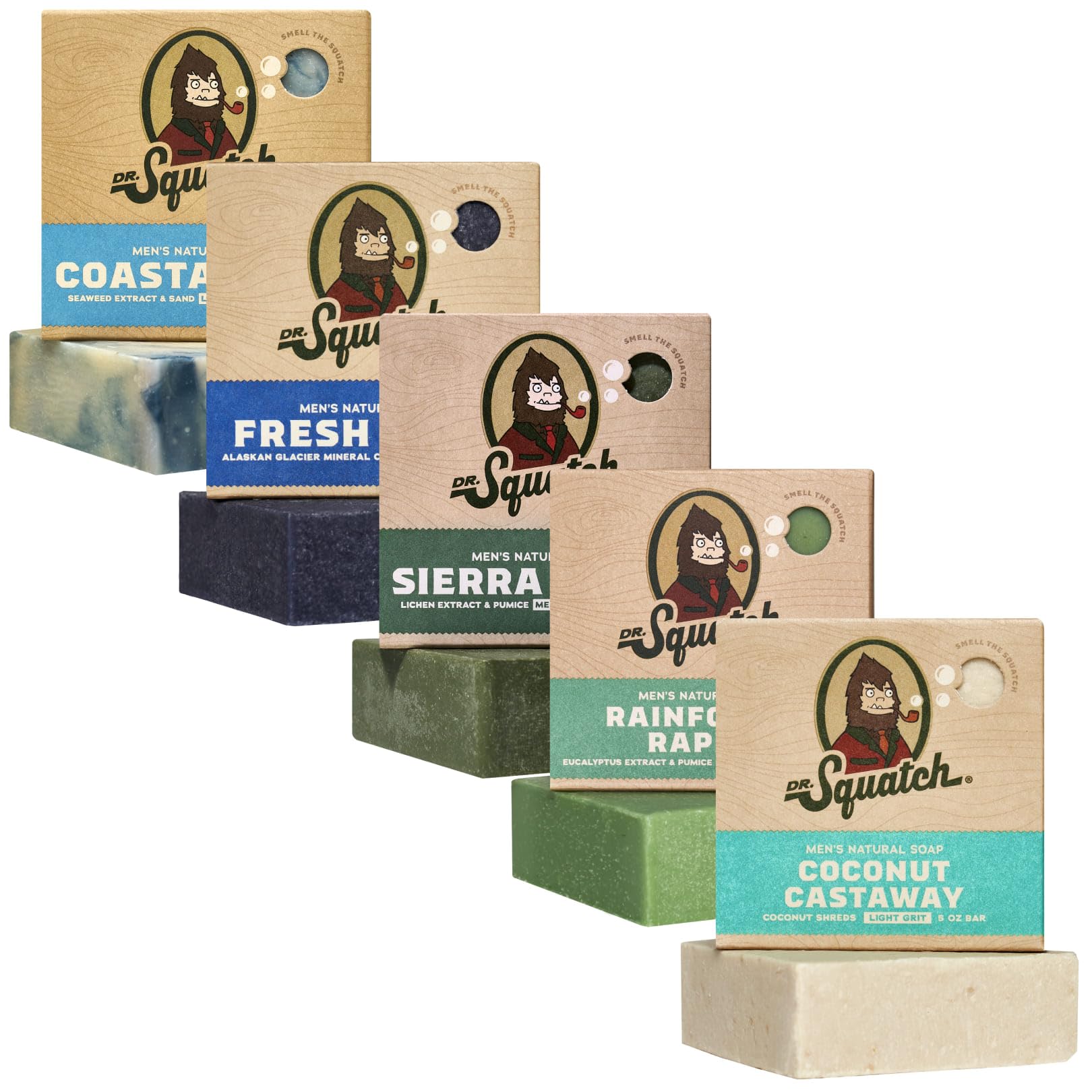 Dr. Squatch Coastal Mist bar for a refreshing clean and masculine scent