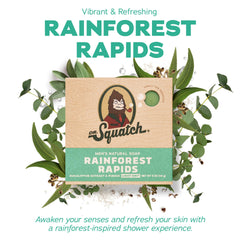 Dr. Squatch Coconut Castway soap bar with creamy lather and tropical vibes.