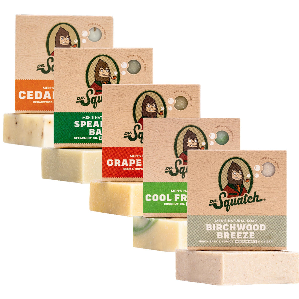 Dr. Squatch Cool Fresh Aloe bar for a refreshing daily cleanse.