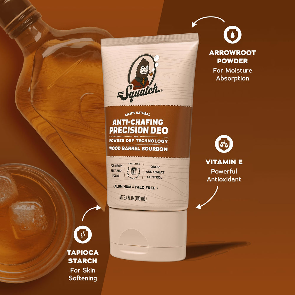Application shot shows lotion-like texture that dries to a powdery feel.