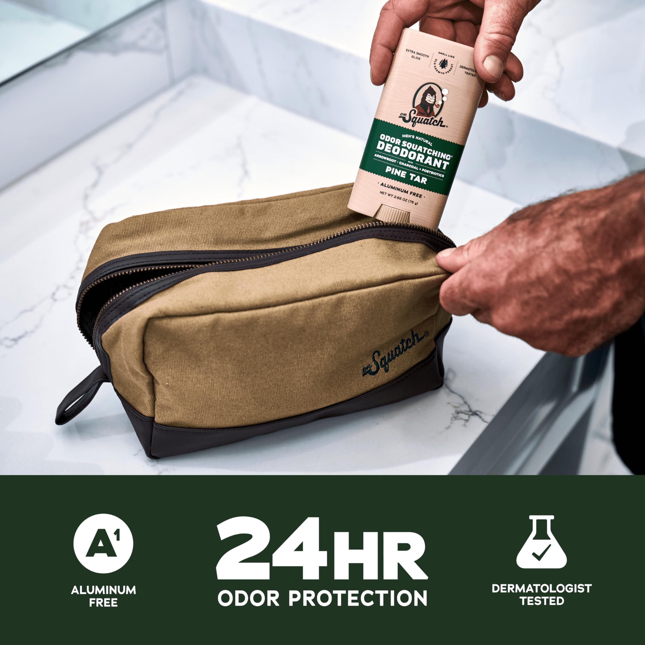 Dr. Squatch Fresh Falls deodorant stick 2-pack with long-lasting protection