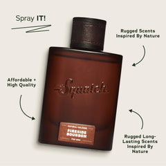 Cap close-up on Fireside Bourbon Cologne for on-the-go use.
