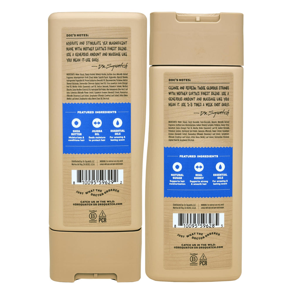 Dr. Squatch Fresh Falls 2-pack display showing convenient grooming set