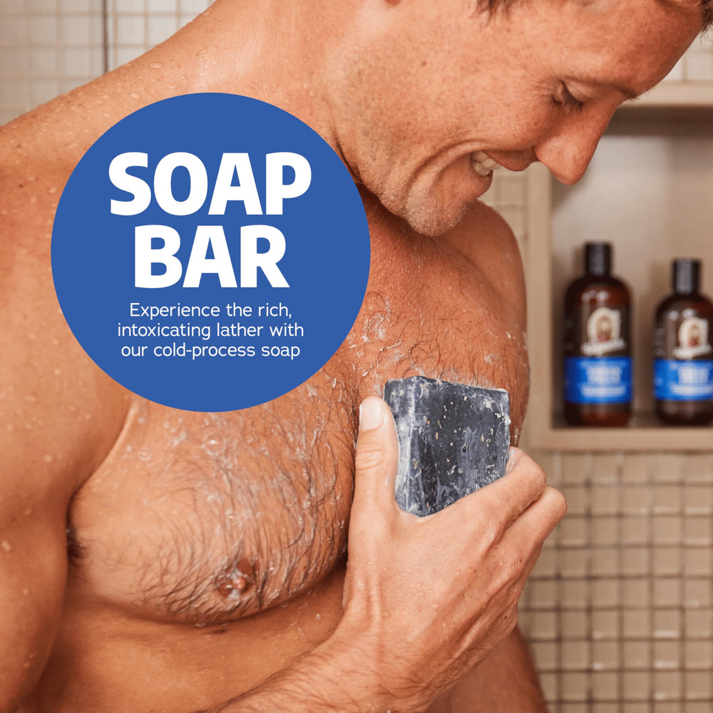 Gift-ready Dr. Squatch Fresh Falls three-bar pack, ideal for sharing