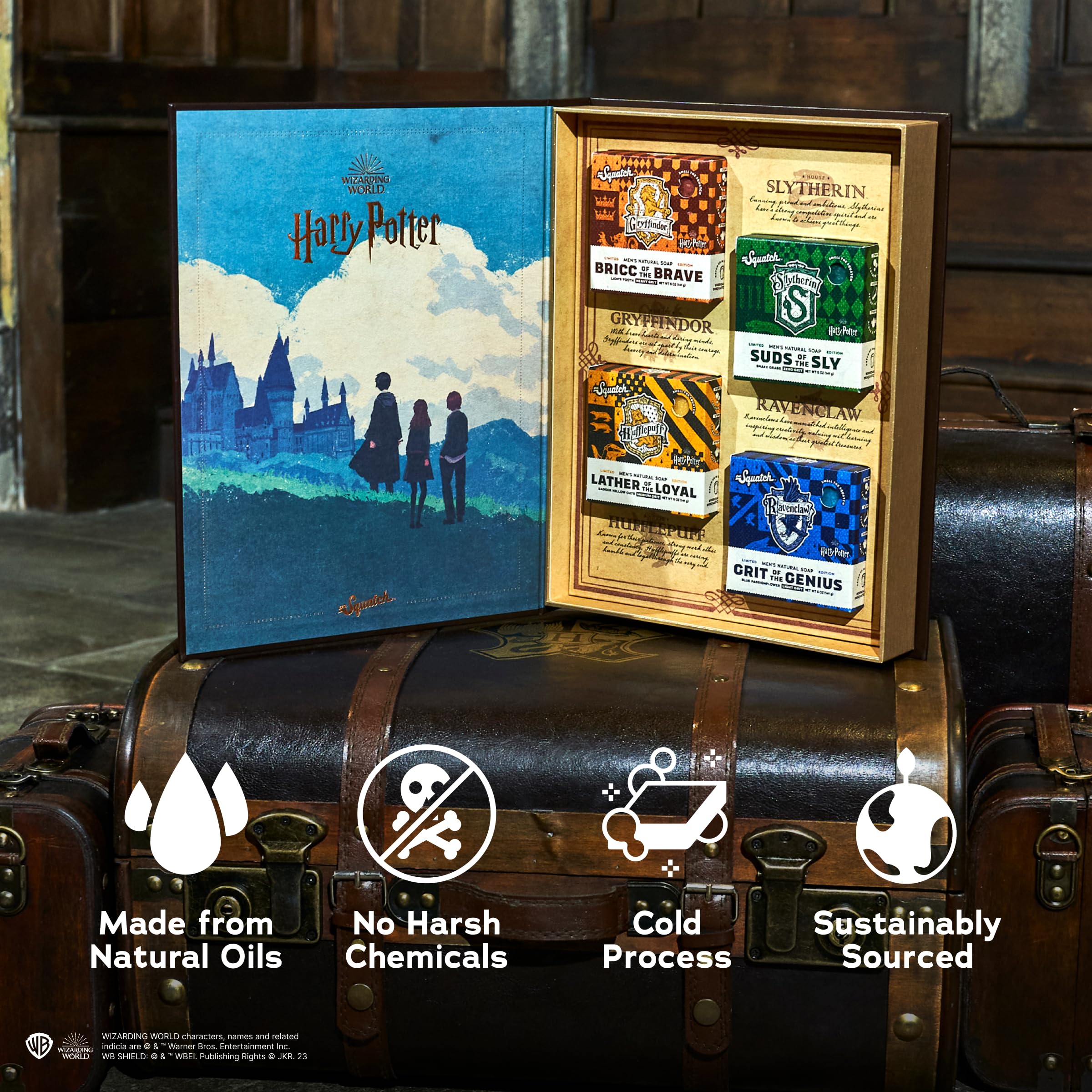 Dr. Squatch Gryffindor soap inspired by bravery for daily cleansing