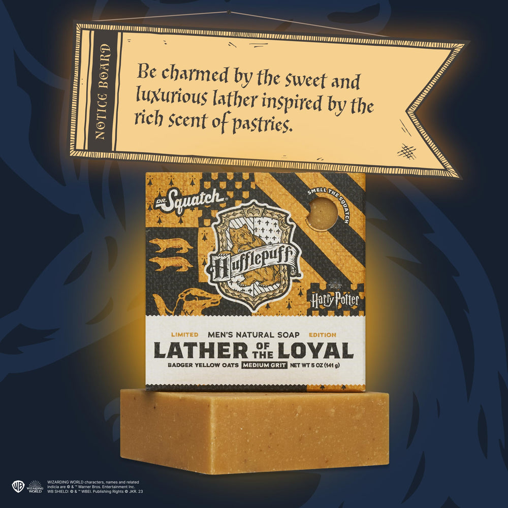 Dr. Squatch Harry Potter soaps use natural ingredients like coconut oil