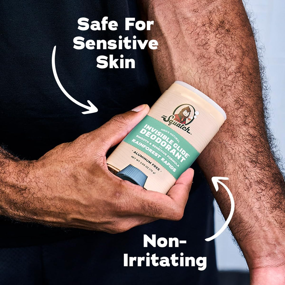 Top view of deodorant stick compact design for travel.