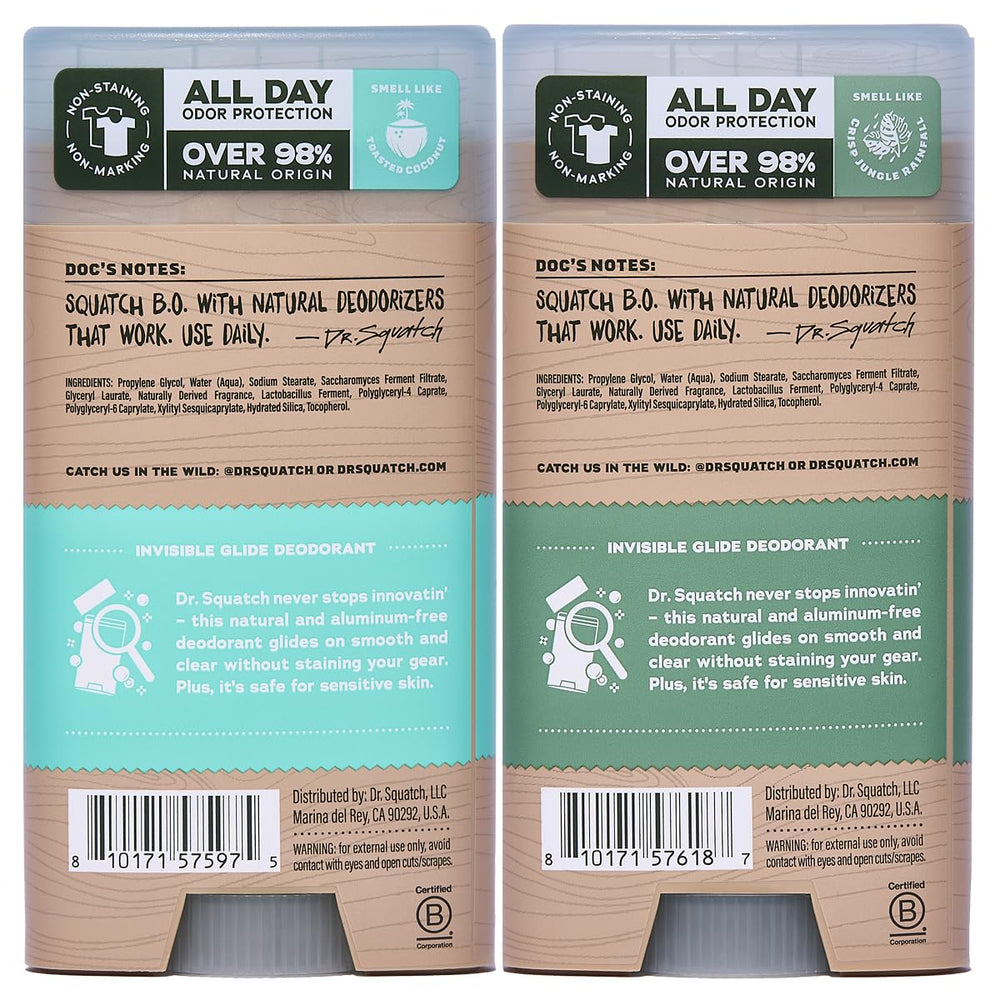 Dr. Squatch Invisible Glide is gentle enough for sensitive skin.