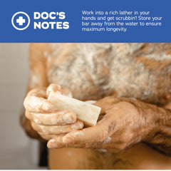 Dr. Squatch Kaolin clay texture close-up showing gentle exfoliation potential