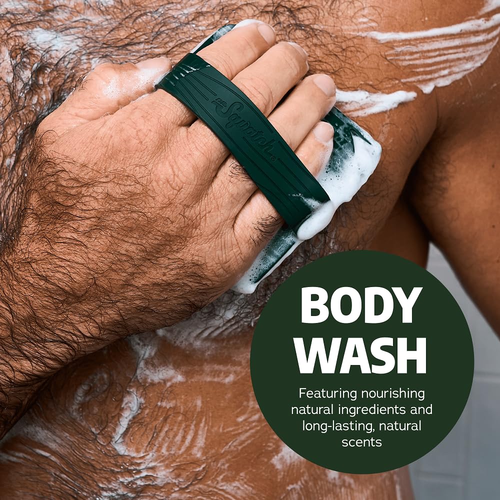 Dr. Squatch lather-foam close-up demonstrates rich, real-soap texture.