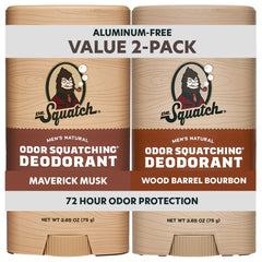 Dr. Squatch Maverick Musk deodorant stick 2-pack keeps you fresh all day