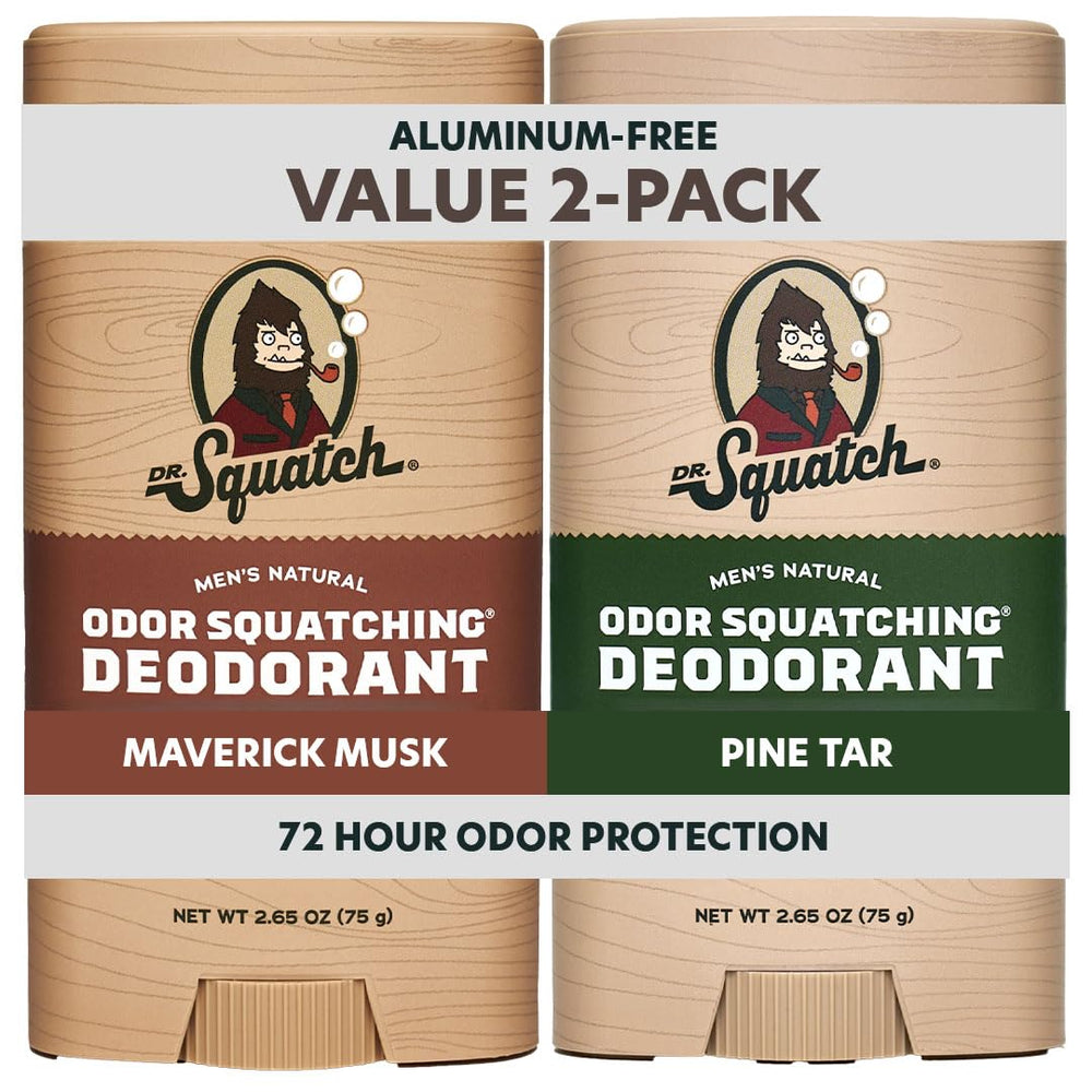 Dr. Squatch Maverick Musk deodorant stick delivers lasting freshness and natural protection.