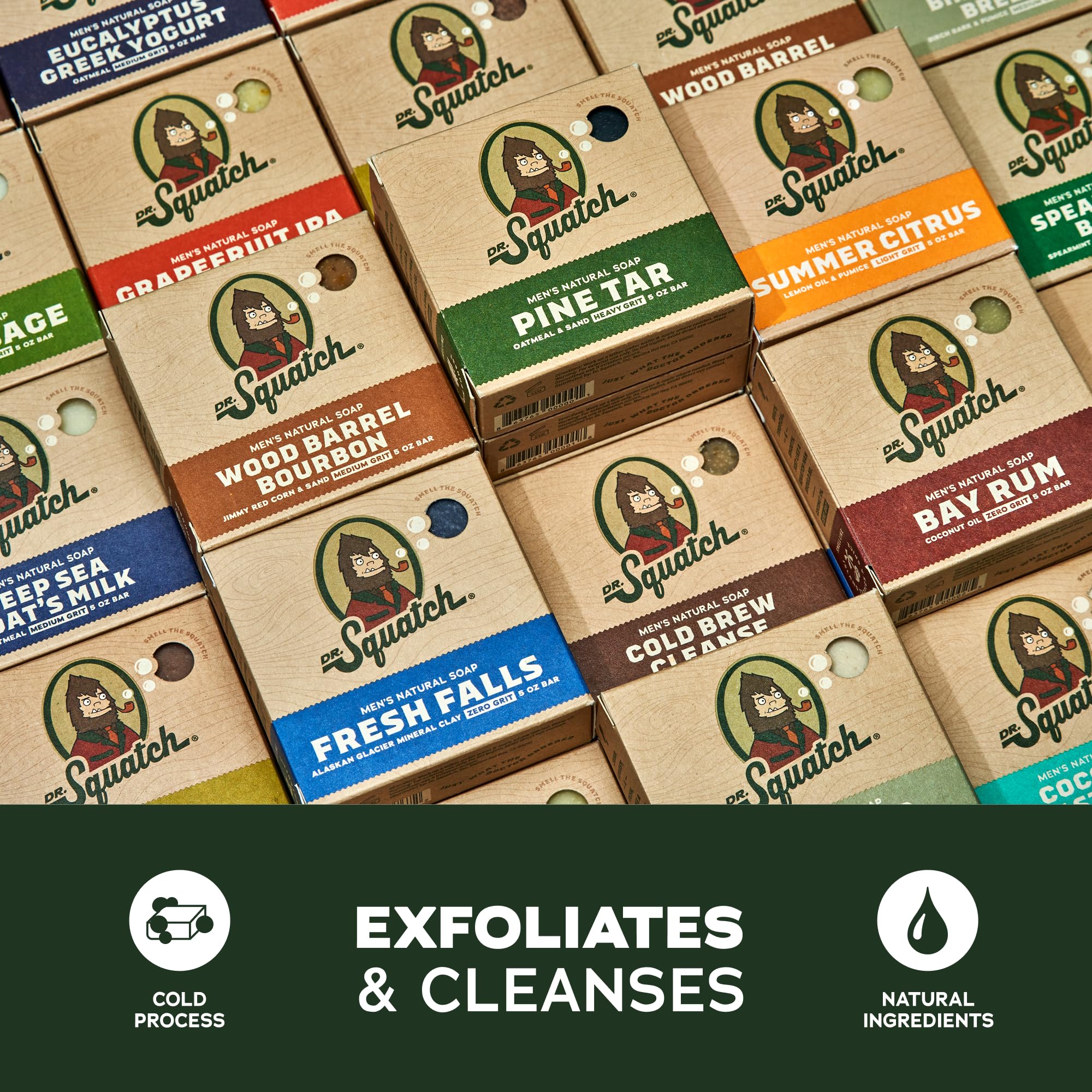Dr. Squatch Mountain Meadow bar offering outdoorsy, clean fragrance