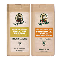 Dr. Squatch Mountain Meadow bottle with masculine scent for daily cleanse