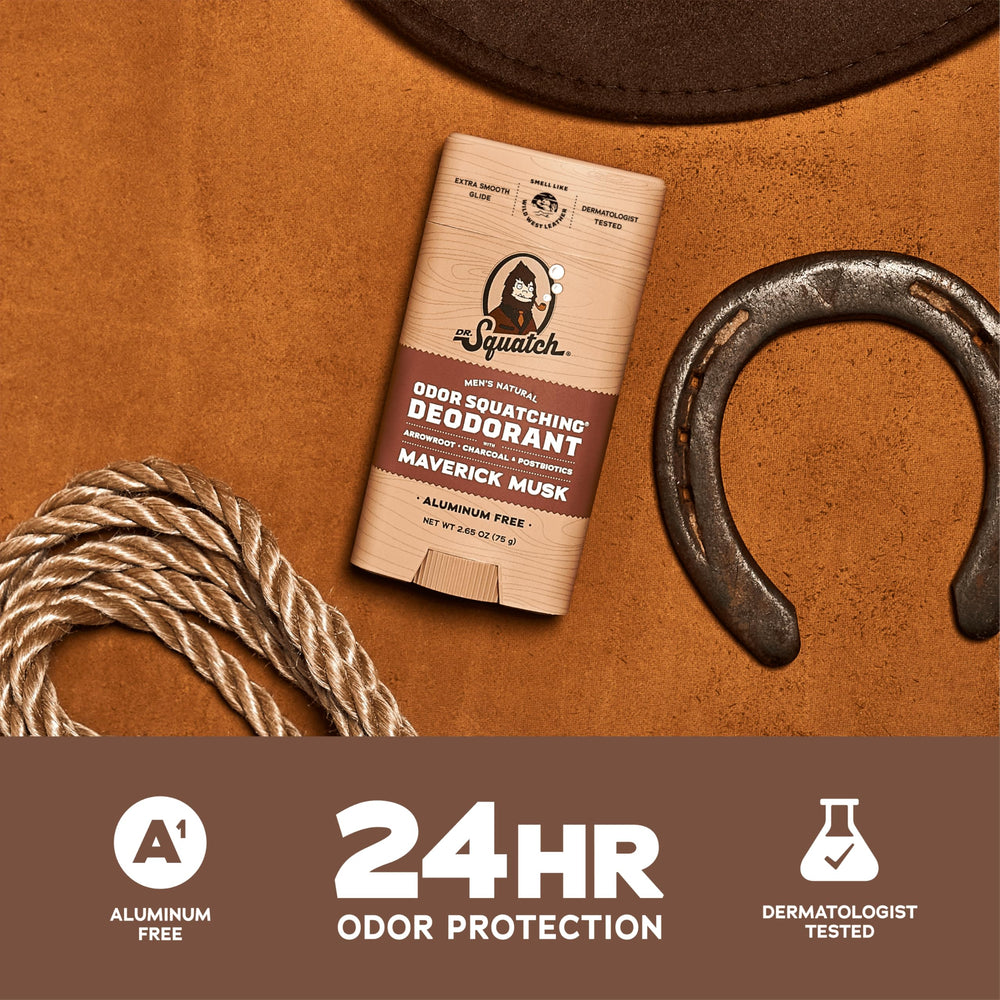 Dr. Squatch Maverick Musk natural fragrance for daily fresh wear.
