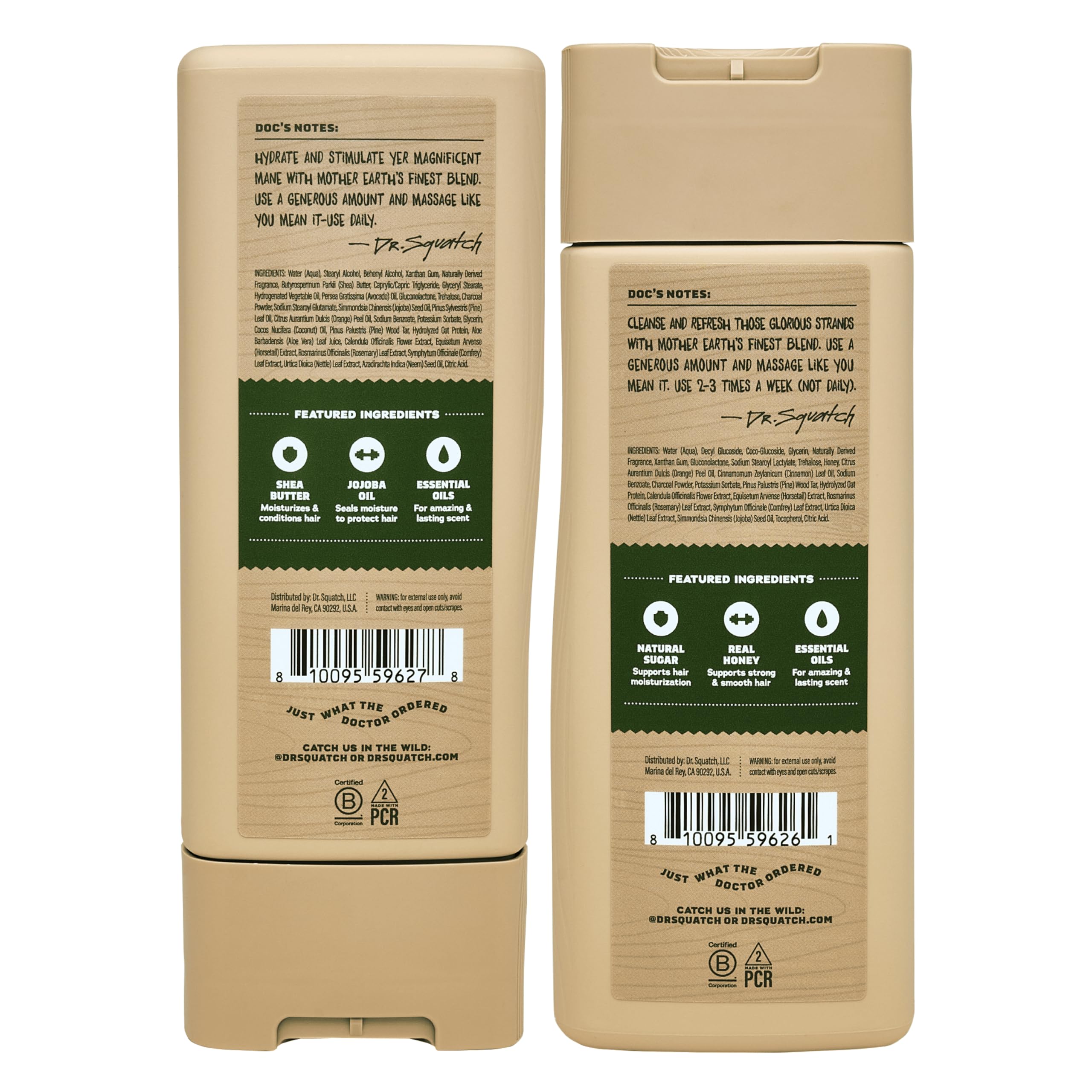 Dr. Squatch natural shampoo with rich lather for thorough cleansing
