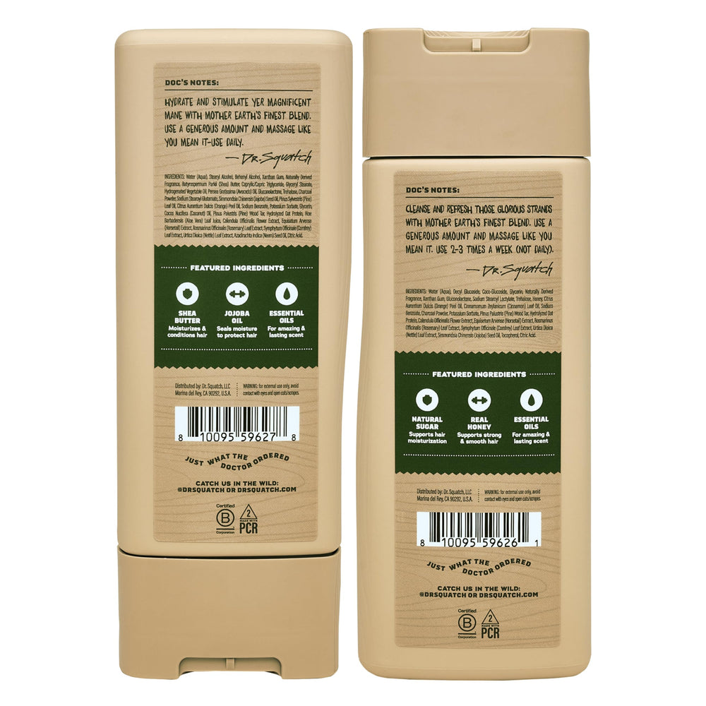 Dr. Squatch natural shampoo with rich lather for thorough cleansing