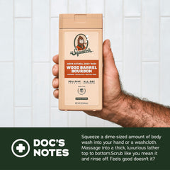 Dr. Squatch Natural ingredients promote hydration and nourishment during every wash