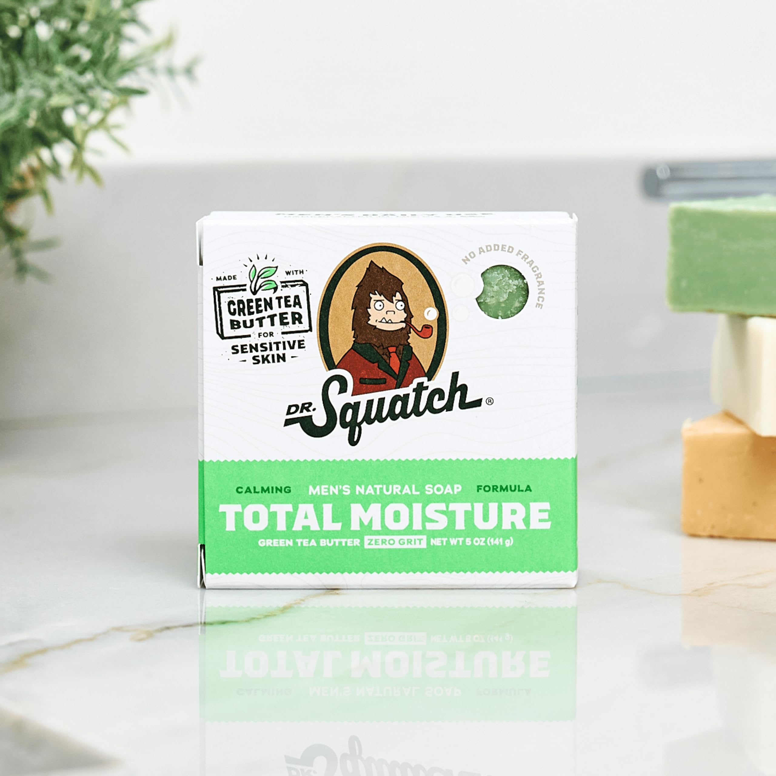 Dr. Squatch Total Moisture bar delivers non-drying moisture after washing